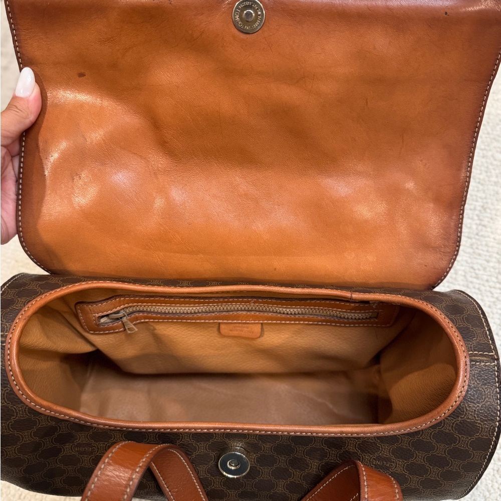 Authentic Celine Triomphe Top Handle Boston Bag - Picture 7 of 8